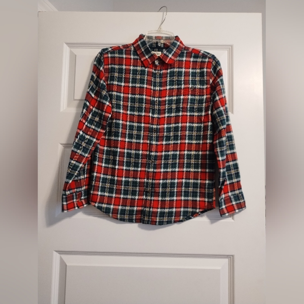Boys Hatley Plaid Long Sleeve Shirt